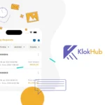The KlokHub freelancer profile page, showing fields for a portfolio, bio, and skills.