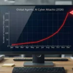 Graph showing the rise of Agentic AI cyber attacks in 2026