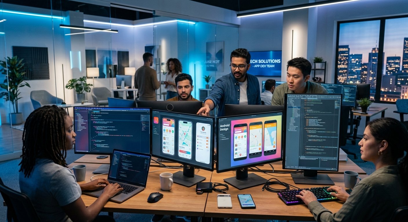 Multi-platform App Experts designing innovative mobile applications for diverse digital environments at Krustylab.