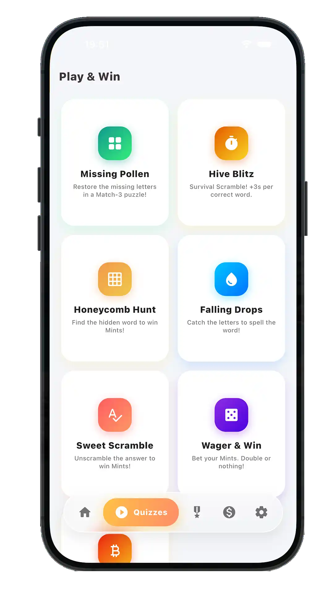 myhoneypot quizzes screen