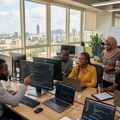 Abuja software firm experts at Krustylab developing high-quality digital solutions.