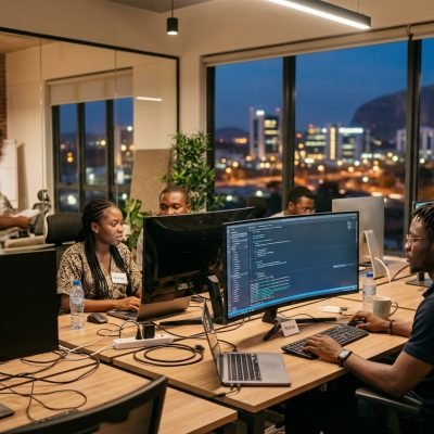 Software engineering team at Abuja Tech Solutions Firm Krustylab