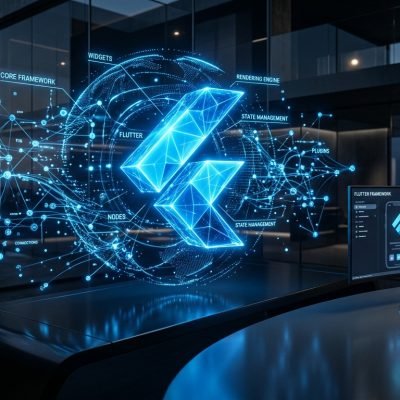 A detailed visualization of Master Riverpod Architecture concepts for professional Flutter app development.